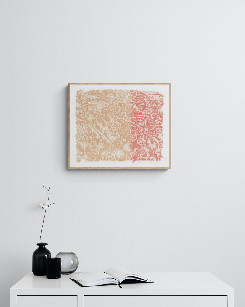 A forgotten language in flesh ombre