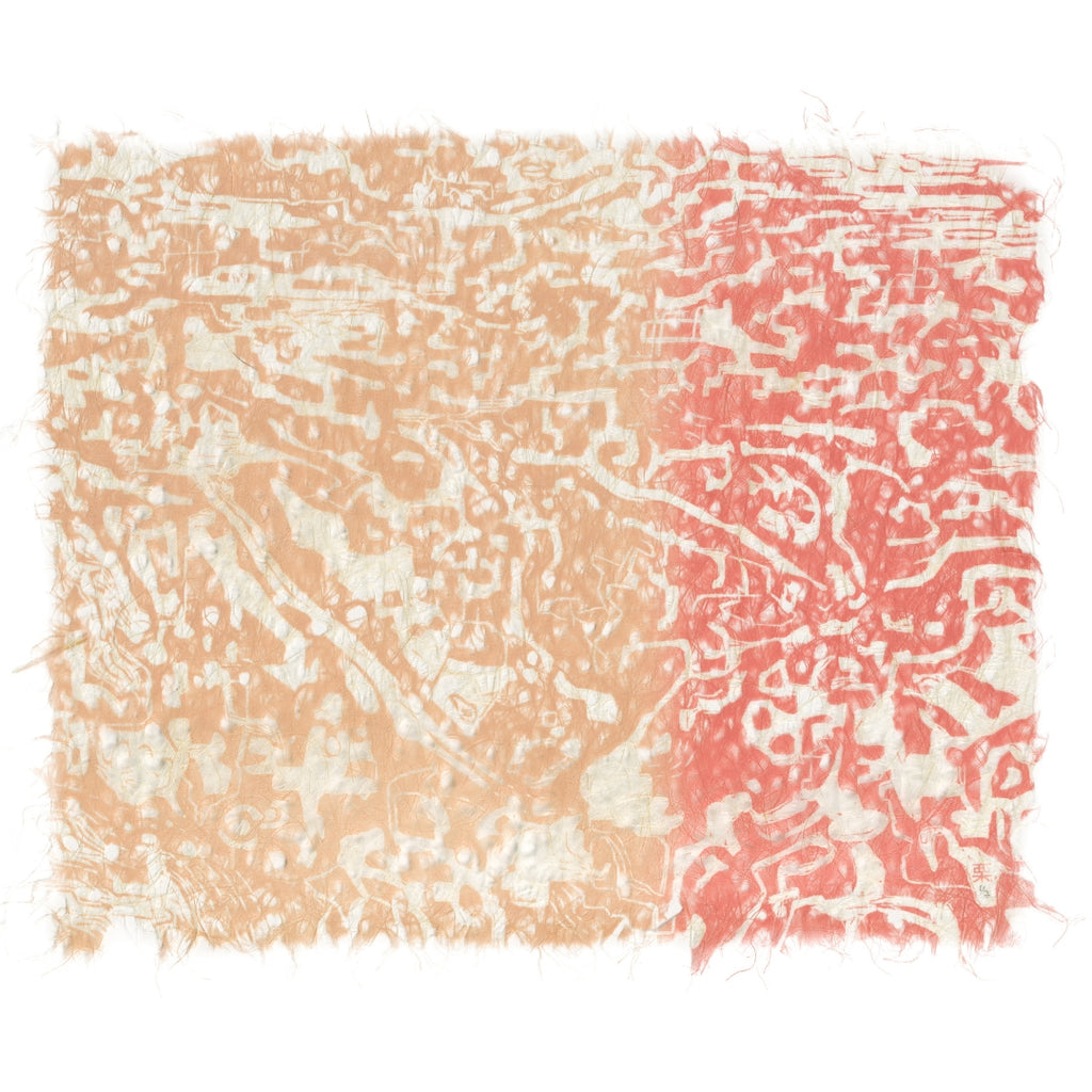 A forgotten language in flesh ombre