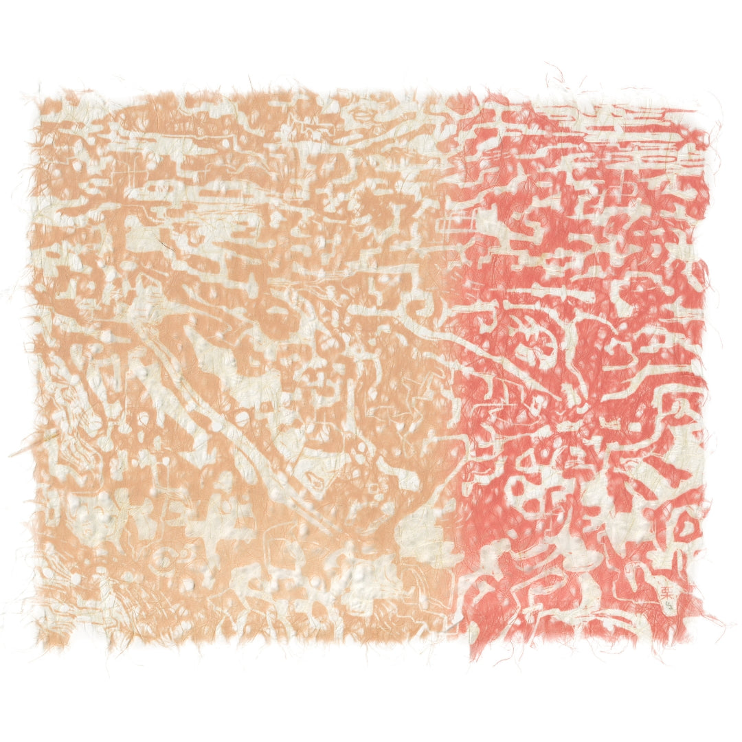 A forgotten language in flesh ombre