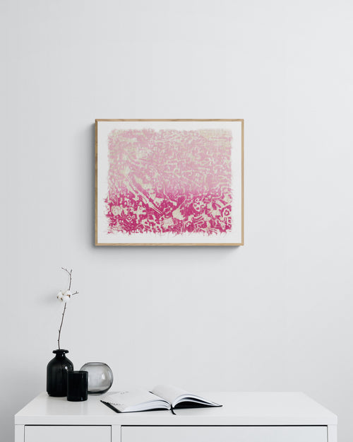 A forgotten language in magenta ombre