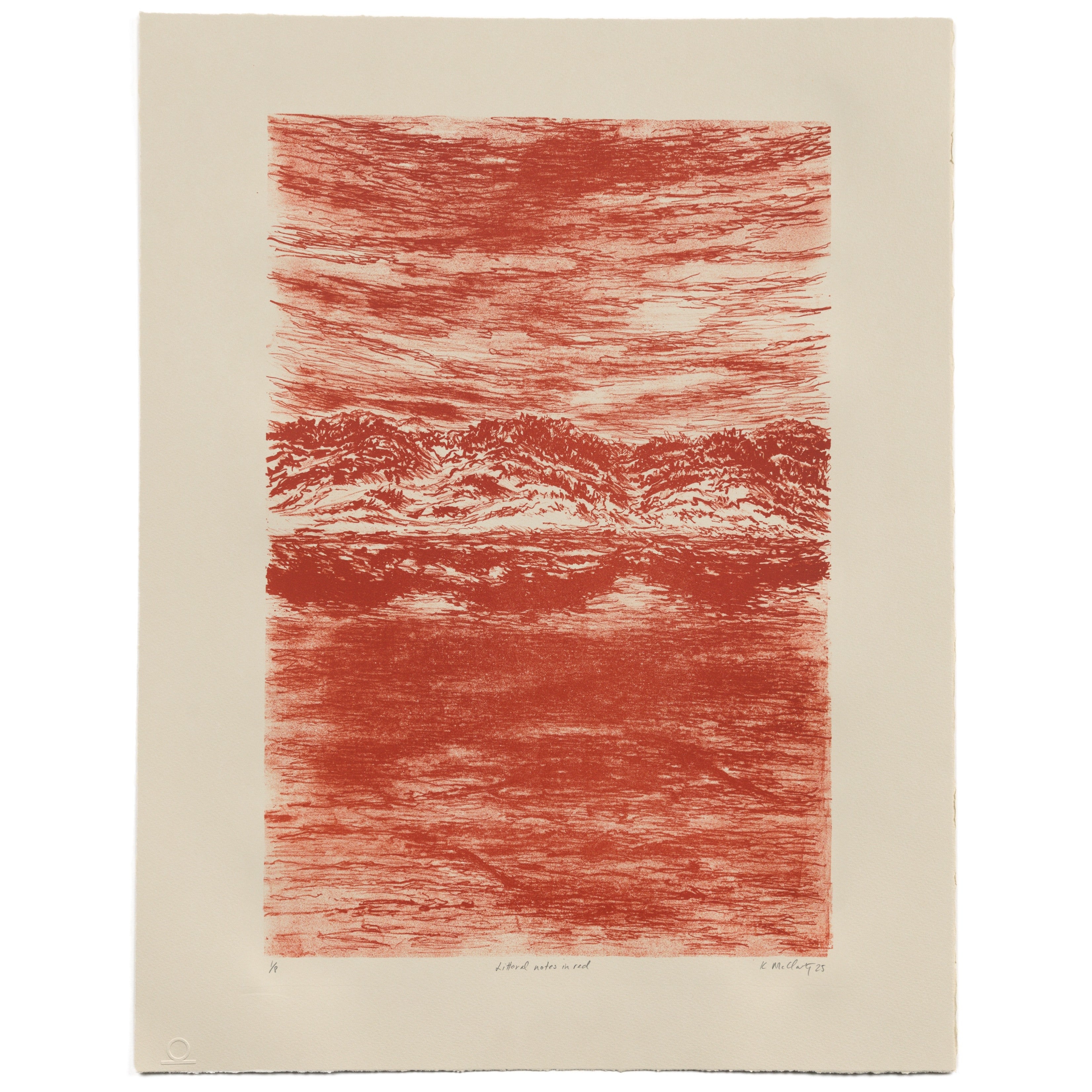 Littoral notes in red