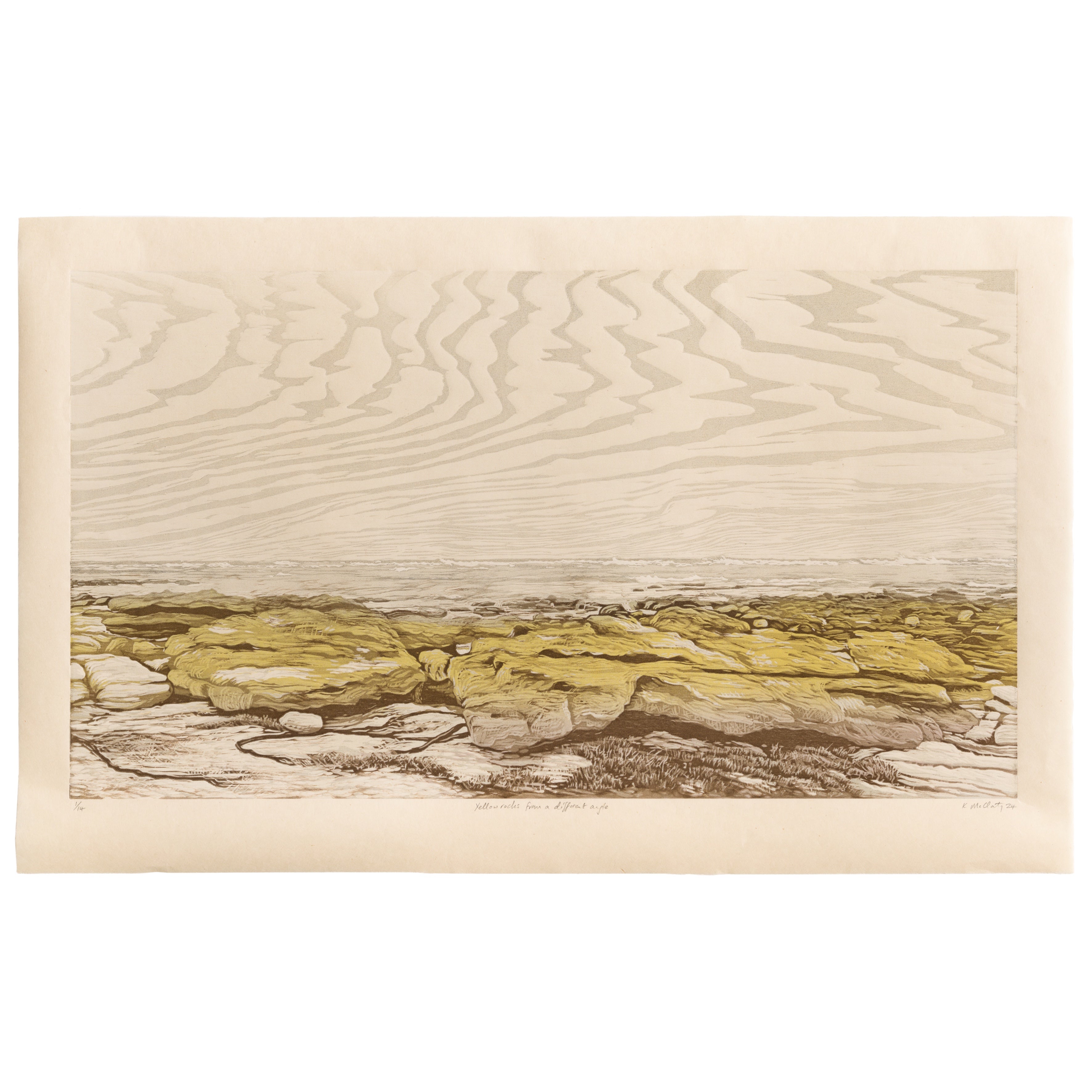 Yellow rocks from a different angle