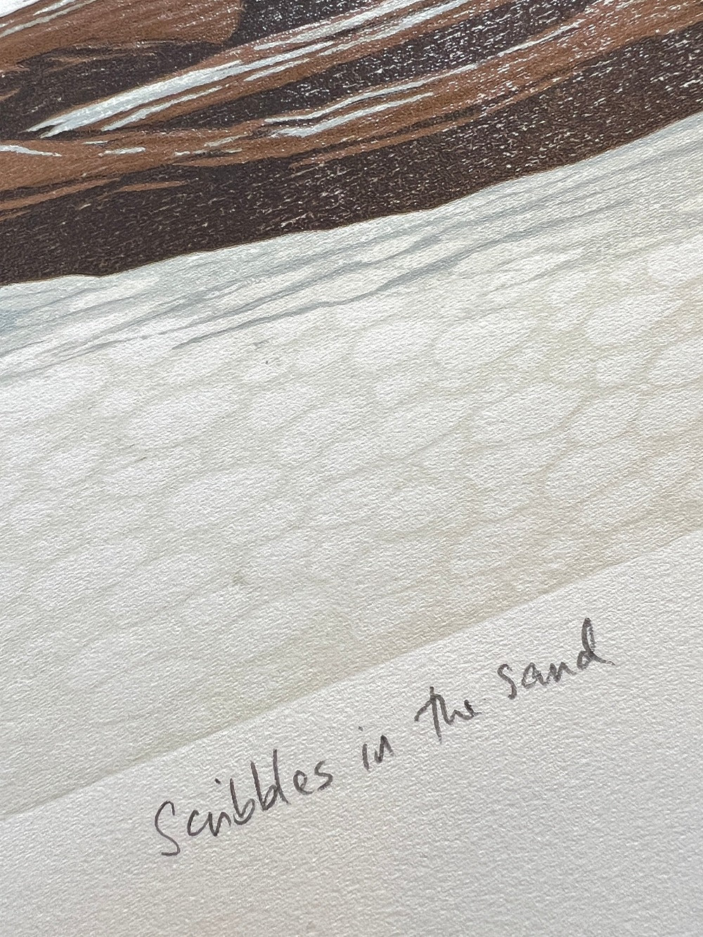 Scribbles in the sand